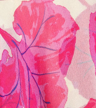 Shop Diane Von Furstenberg Irina Printed Silk Wrap Dress In Pink