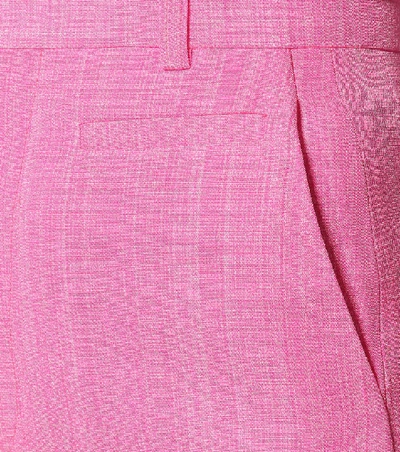 Shop Jacquemus Le Pantalon Santon High-rise Pants In Pink