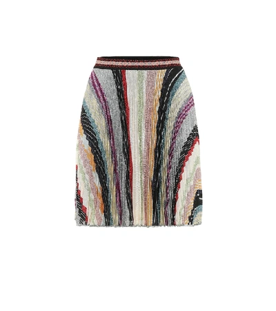 Shop Missoni Striped Miniskirt In Multicoloured