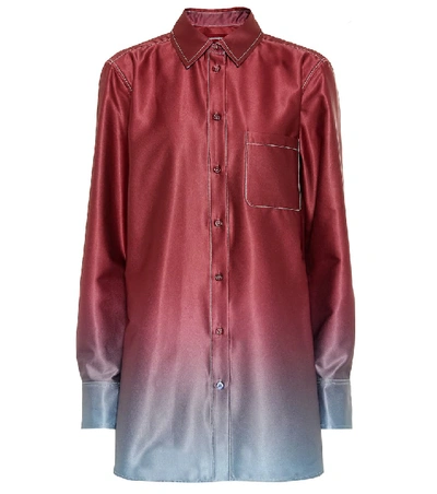 Shop Sies Marjan Sander Dégradé Shirt In Red