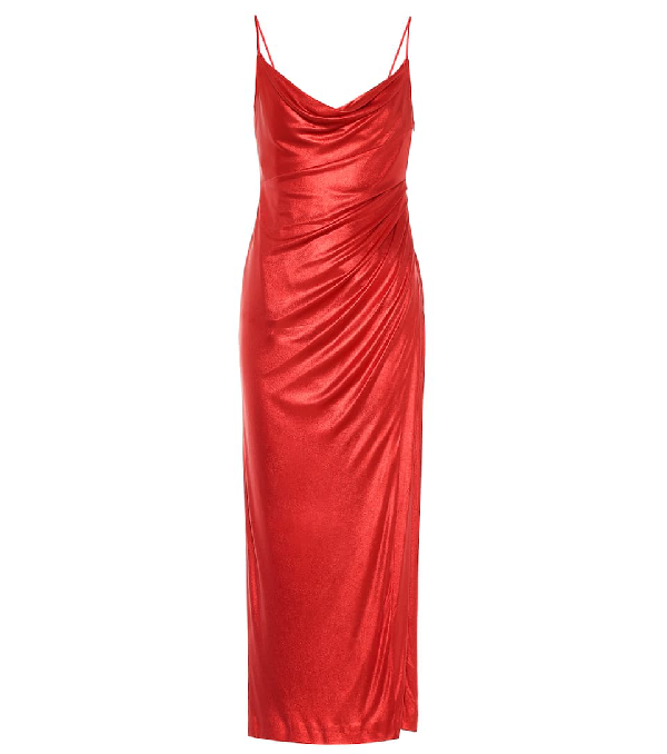 red slip gown