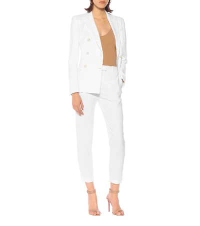 Shop Altuzarra Indiana Double-breasted Blazer In White