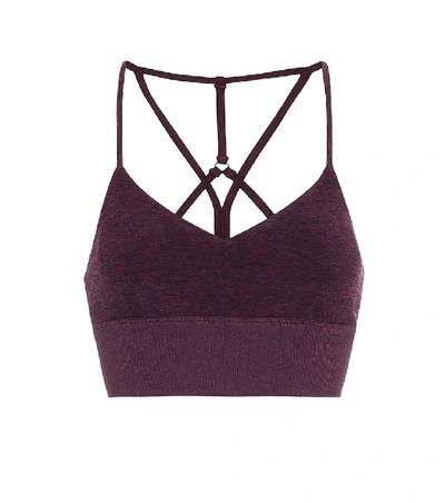 Shop Alo Yoga Lush Sports Bra In Purple