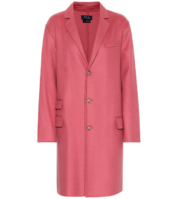pink polo coat