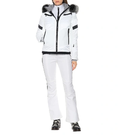 Shop Toni Sailer Luna Fur-trimmed Ski Jacket In Black