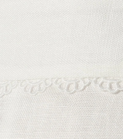 Shop Zimmermann Kirra Linen Shorts In White