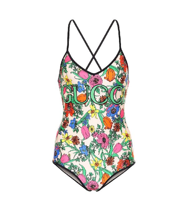 gucci printed swimsuit