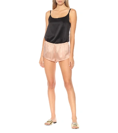 Shop Asceno The Venice Silk Camisole In Black