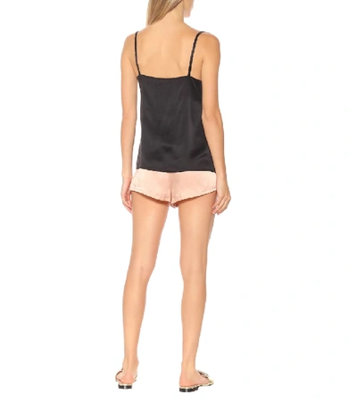 Shop Asceno The Venice Silk Camisole In Black