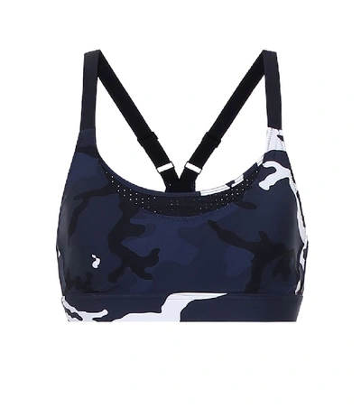 Shop The Upside Marine Camo Kristi Sports Bra In Blue