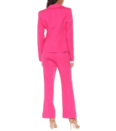 Shop Roksanda Varona Wool-blend Blazer In Pink