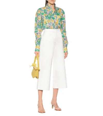 Plan C Floral Print Duchesse Overshirt In Multicoloured