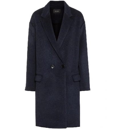 Shop Isabel Marant Filipo Wool And Cashmere Coat In Blue