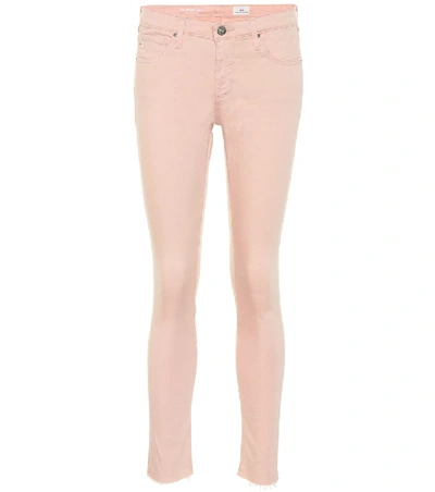 Shop Ag The Legging Ankle Skinny Jeans In Pink