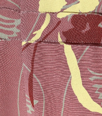 Shop Valentino Floral-printed Silk Dress In Multicoloured