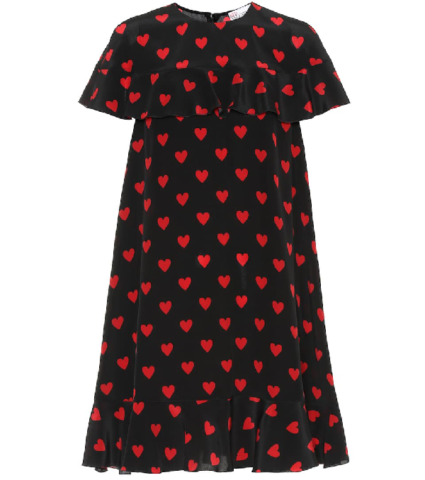 red valentino ruffle dress