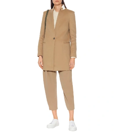 Shop Stella Mccartney Bryce Wool-blend Coat In Beige