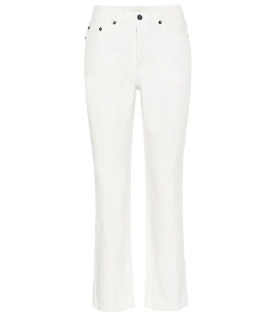 Shop The Row Ash High-rise Slim Jeans In White