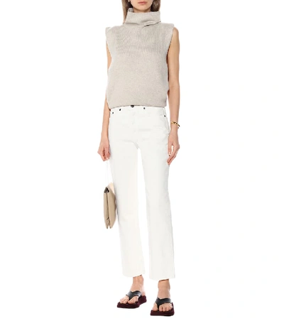 Shop The Row Ash High-rise Slim Jeans In White