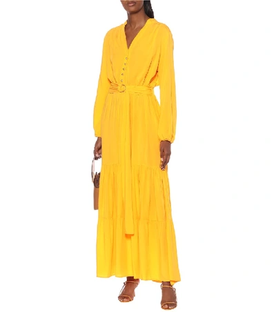 Shop Melissa Odabash Sonja Twill Dress In Orange