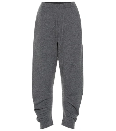 Shop Stella Mccartney Virgin Wool Trackpants In Grey