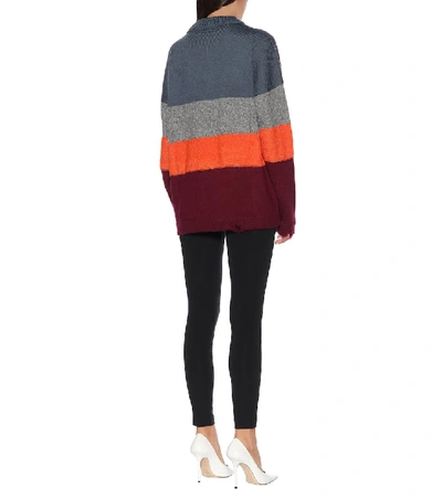 Shop Off-white Wool-blend Sweater In Multicoloured