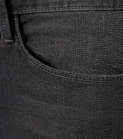 Shop Frame Le Skinny De Jeanne Distressed Jeans In Grey