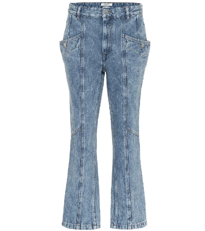 Shop Isabel Marant Étoile Notty High-rise Straight Jeans In Blue