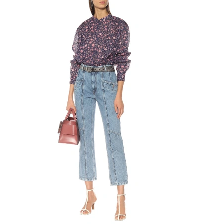 Shop Isabel Marant Étoile Notty High-rise Straight Jeans In Blue