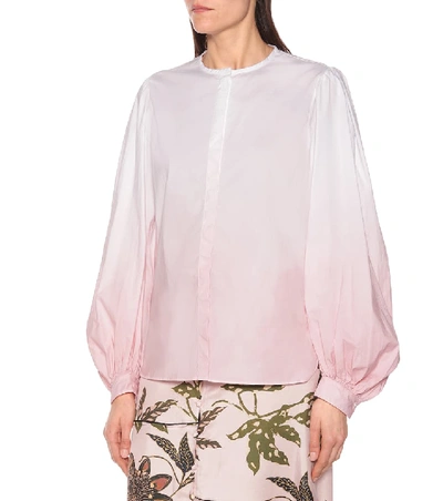 Shop Dorothee Schumacher Rising Freshness Poplin Blouse In Pink