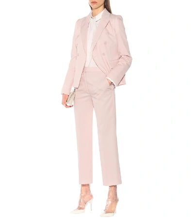 Shop Stella Mccartney Wool Pants In Pink