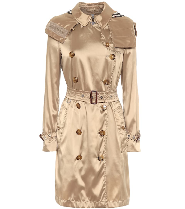 burberry hooded trench coat