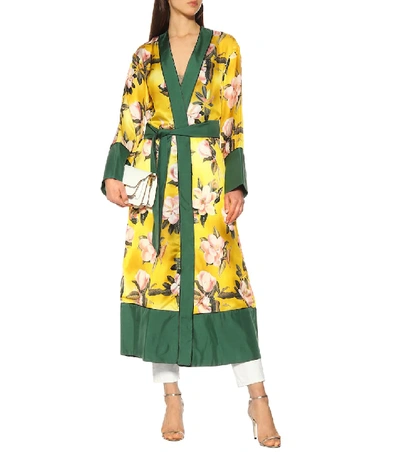 Shop F.r.s For Restless Sleepers Nomos Floral Jacket In Yellow