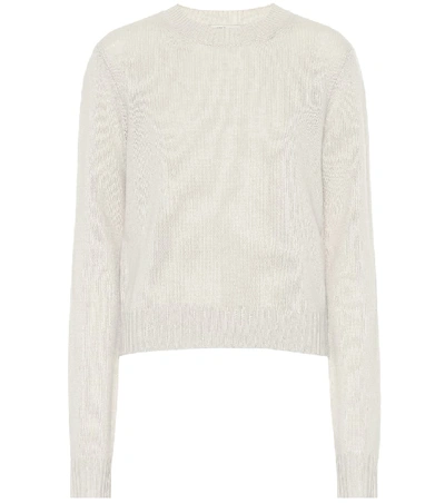 Shop Bottega Veneta Cashmere Sweater In White