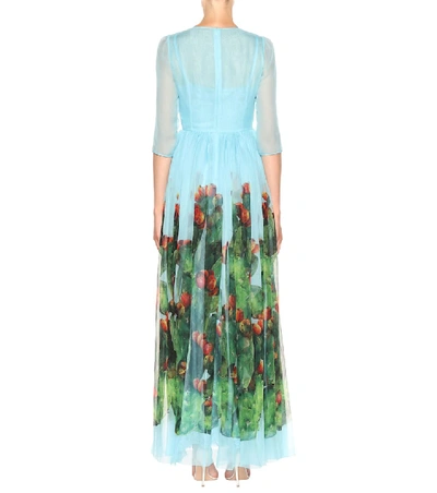 Shop Dolce & Gabbana Exclusive To Mytheresa.com - Printed Silk Dress In Multicoloured