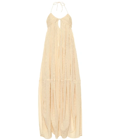 Shop Jacquemus La Robe Calci Cotton Dress In Beige