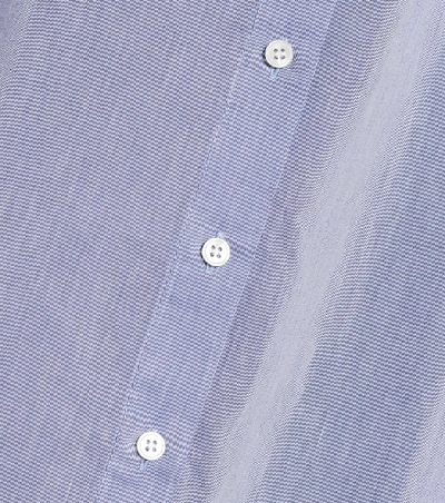 Shop Acne Studios Cotton-blend Shirtdress In Blue