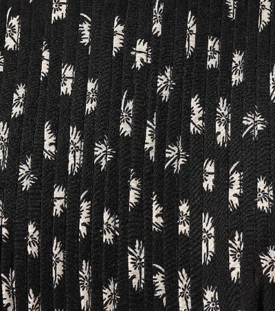 Shop Isabel Marant Cecilie Floral Silk Blouse In Black
