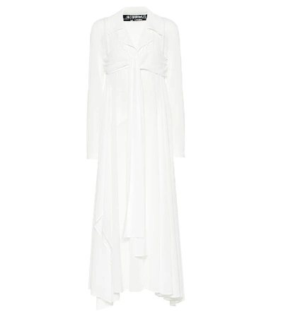 Shop Jacquemus La Robe Saint Jean Maxi Dress In White