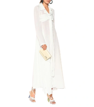 Shop Jacquemus La Robe Saint Jean Maxi Dress In White