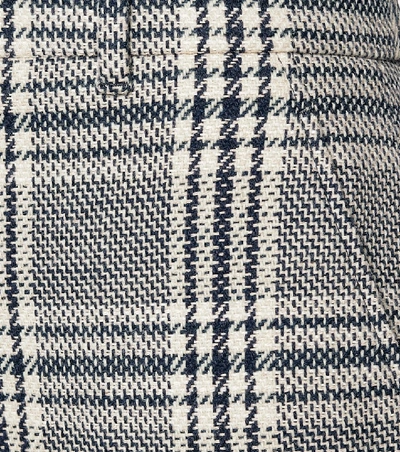 羊毛与棉质混纺直筒裤