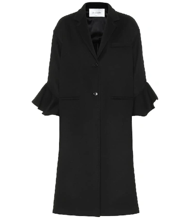 Shop Valentino Wool And Cashmere Coat In Black