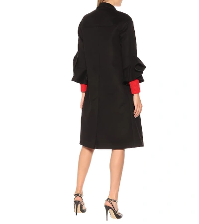 Shop Valentino Wool And Cashmere Coat In Black