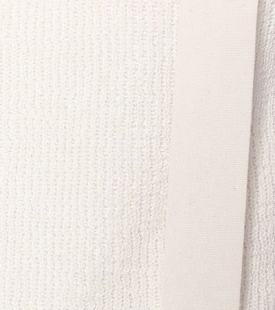 Shop Jil Sander Linen-blend Bodysuit In White