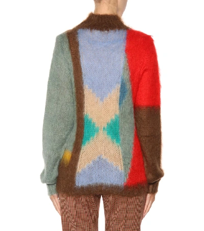 Shop Chloé Mohair And Wool-blend Sweater In Multicoloured