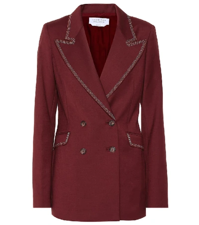 Shop Gabriela Hearst Angela Wool Blazer In Red