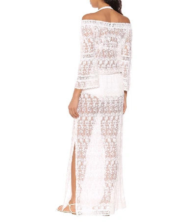 Shop Melissa Odabash Sabina Off-the-shoulder Maxi Dress In White