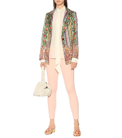 Shop Etro Printed Blazer In Multicoloured