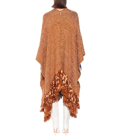 Shop Ulla Johnson Mona Wool Poncho In Brown