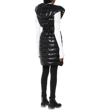 Shop Moncler Sleeveless Down Coat In Black